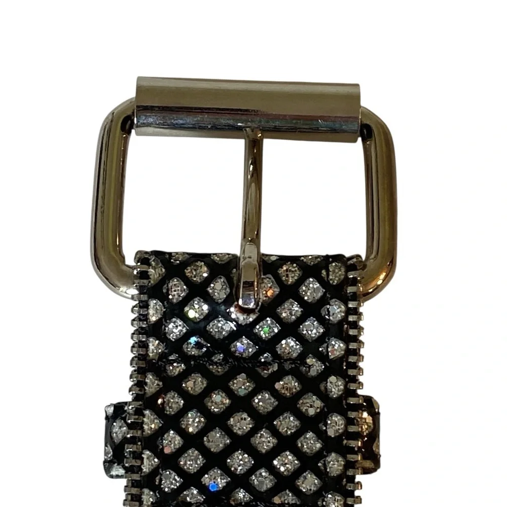 Chic Black and Silver Women's Belt - Picture 5 of 6